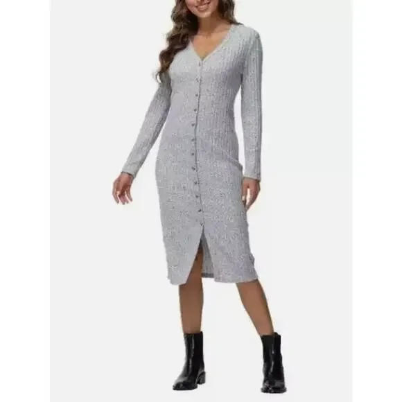 Frye Duster Long Cardigan Sweater Midi Dress - XL - Picture 2 of 4